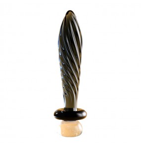 MizzZee - Weapon Butt Plug Dual-Use Anal Vaginal (Black Transparent)